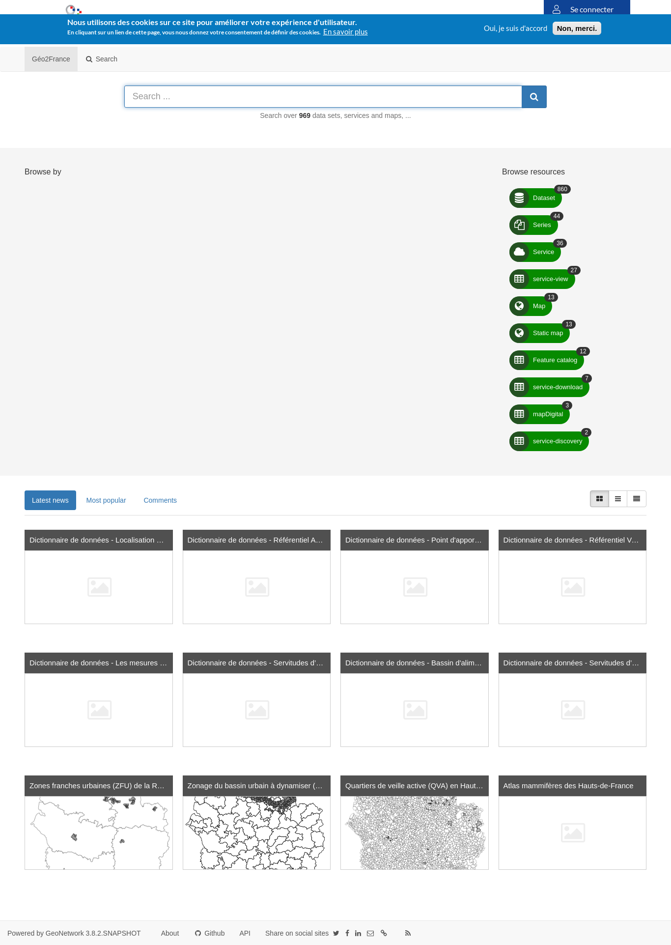 Some GeoNetwork Nodes — GeoNetwork Opensource V3.10 GeoNetwork ...